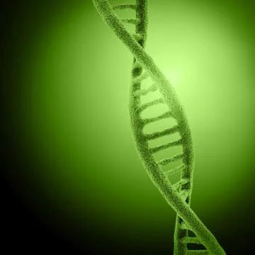 Digital illustration DNA structure in colour background Stock Illustration