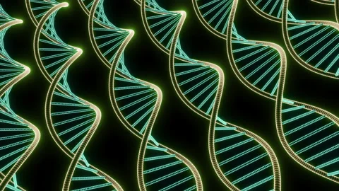 Green Screen Dna Double Helix Structure Animation Dna Double Helix 3D