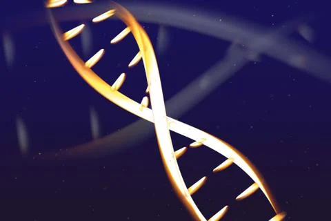 Digital illustration DNA structure Stock Illustration