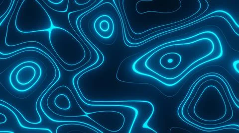 Digital illustration of glowing energy fields イラスト素材