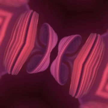 Digital illustration with graceful undulating structures. 3d rendering Stock Illustration