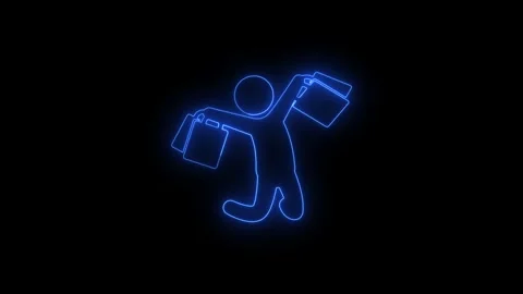 Digital illustration of a human figure Stock Footage 345360185