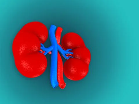 Digital illustration of kidney Stock Illustration