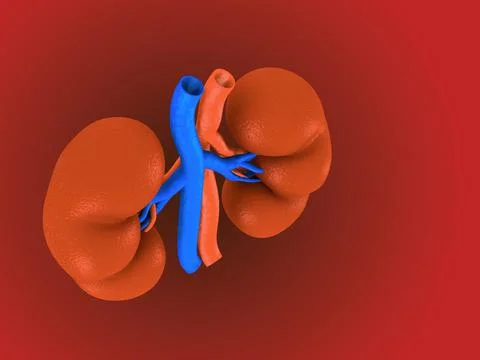 Digital illustration of kidney Stock Illustration
