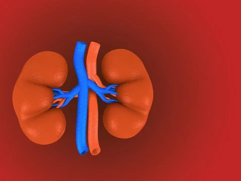 Digital illustration of kidney Stock Illustration