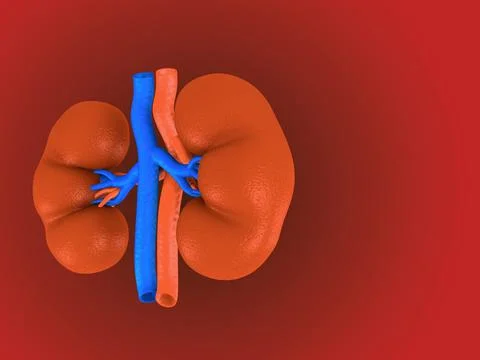 Digital illustration of kidney Stock Illustration