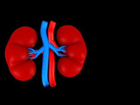 Digital illustration of kidney Stock Illustration