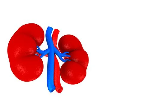 Digital illustration of kidney 스톡 일러스트