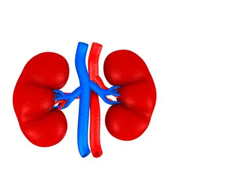 Digital illustration of kidney Stock Illustration