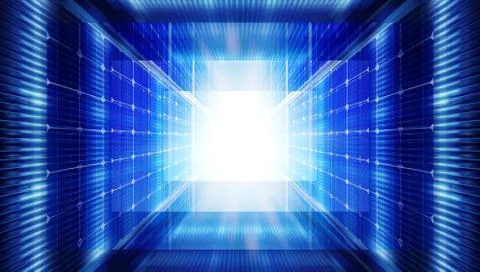 Digital illustration of matrix Stock Photos