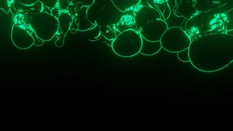 Digital illustration of multiplying bacterial cells against a black backgroun 스톡 일러스트