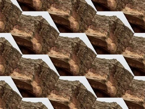 Digital Illustration Rock Mosaic Pattern Stock Illustration