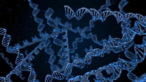 Digital illustration structure of dna molecule Illustrazione stock