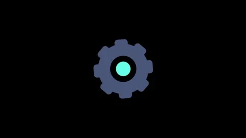 Digital Illustration of Stylized Gear Icon Representing Technology and Inno.. Video stock 341917745