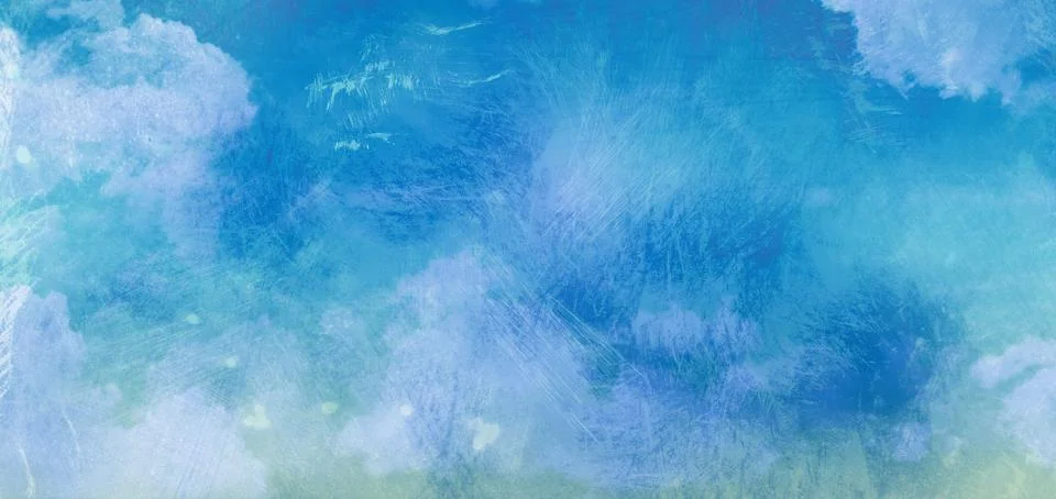 Digital image of blue cloudy sky Illustration
