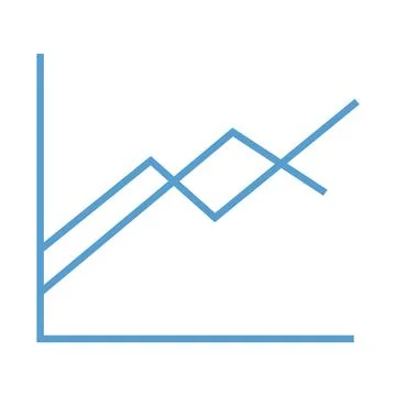 Digital image of blue line graph Stock Illustration