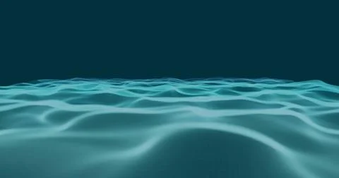 A digital image of a blue technology landscape against a black background 스톡 사진