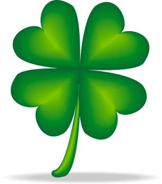 Digital image of a clover. Stock Illustration