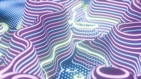 A digital image of a colorful pattern Stock Footage 309924835