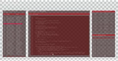 Digital image of computer interface data processing and programming coding Stock Illustration