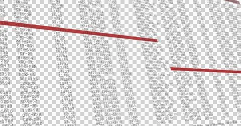 Digital image of computer interface data processing and programming coding Stock Illustration