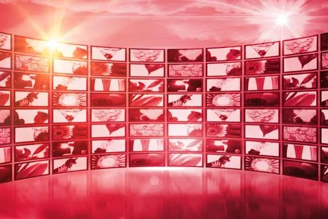 Digital image of computer screens Stock Illustration