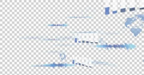 Digital image of digital interface with data processing against black background Illustrazione stock
