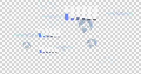 Digital image of digital interface with globe and data processing against black Illustrazione stock