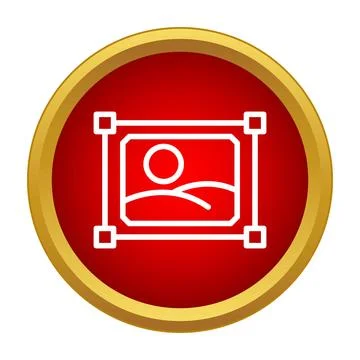 Digital image editing tool for cropping pictures Ilustração Stock