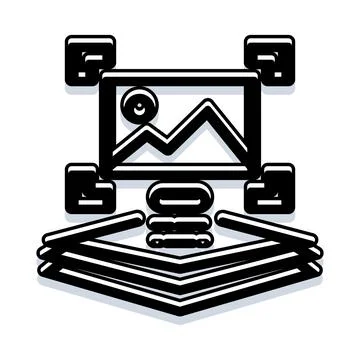 Digital image file vector icon concept Stock Illustration