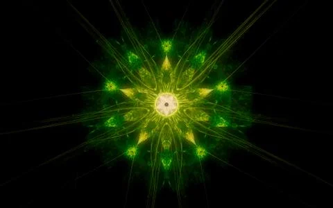 Digital image generated on a computer consisting of beautiful abstract geomet Stock Illustration