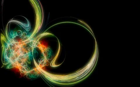 Digital image generated on a computer consisting of beautiful abstract geomet Stock Illustration