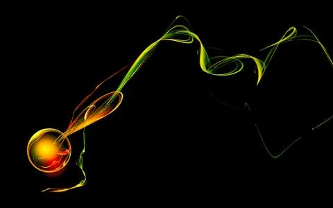 Digital image generated on a computer consisting of beautiful abstract geomet Stock Illustration