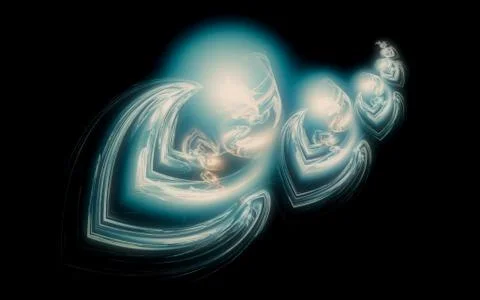 Digital image generated on a computer consisting of beautiful abstract geomet Stock Illustration