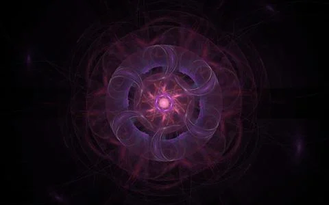 Digital image generated on a computer consisting of beautiful abstract geomet Stock Illustration