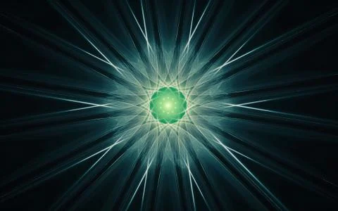 Digital image generated on a computer consisting of beautiful abstract geomet Stock Illustration