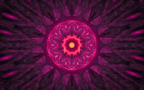 Digital image generated on a computer consisting of beautiful abstract geomet Stock Illustration