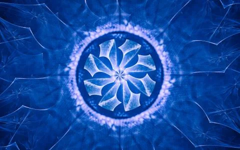 Digital image generated on a computer consisting of beautiful abstract geomet Stock Illustration