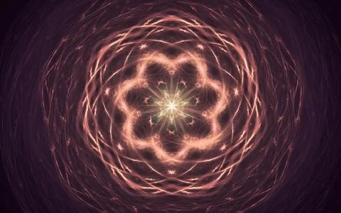 Digital image generated on a computer consisting of beautiful abstract geomet Stock Illustration