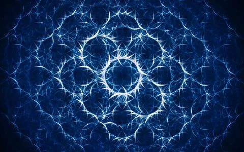 Digital image generated on a computer consisting of beautiful abstract geomet Stock Illustration