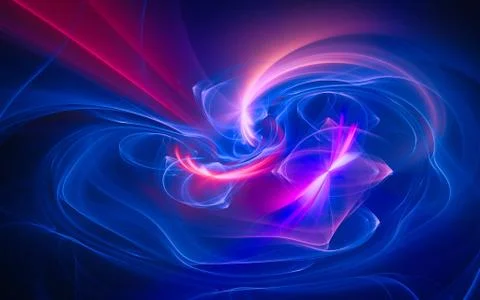 Digital image generated on a computer consisting of beautiful abstract geomet Stock Illustration