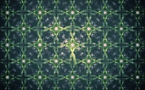 Digital image generated on a computer consisting of beautiful abstract geomet Stock Illustration