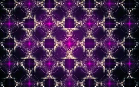 Digital image generated on a computer consisting of beautiful abstract geomet Stock Illustration