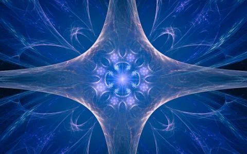 Digital image generated on a computer consisting of beautiful abstract geomet Stock Illustration