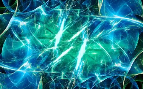 Digital image generated on a computer consisting of beautiful abstract geomet Stock Illustration