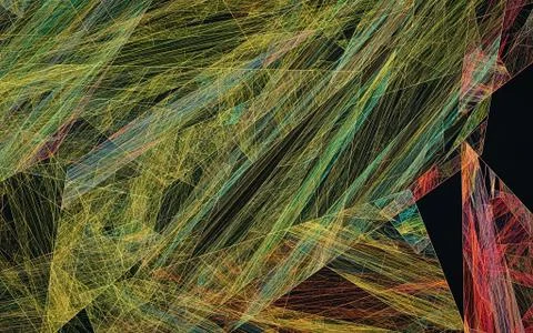 Digital image generated on a computer consisting of beautiful abstract geomet Stock Photos