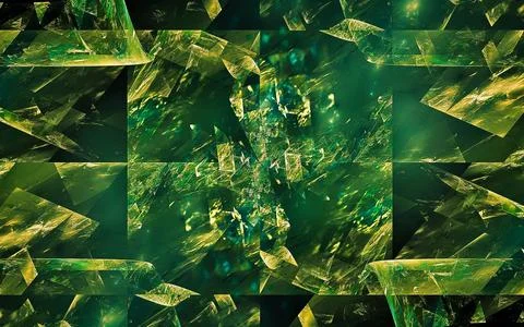 Digital image generated on a computer consisting of beautiful abstract geomet Foto stock