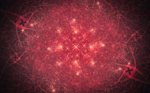 Digital image generated on a computer consisting of beautiful abstract geomet Stock Photos