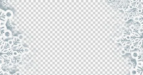 Digital image image of multiple snowflakes moving against black background Stock Illustration