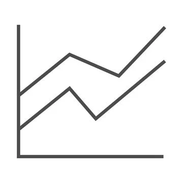 Digital image of line graph Stock Illustration